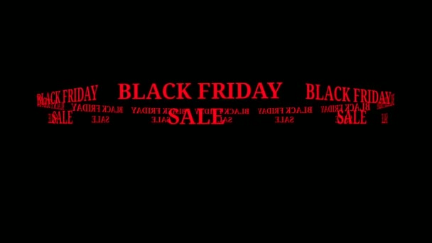 Red Black Friday Sale Text Abstract Template Sale Symbol Perfect — Video