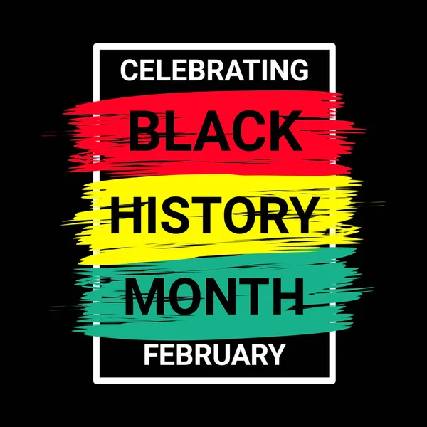 Black history month celebrate. 3D illustration design graphic Black history month