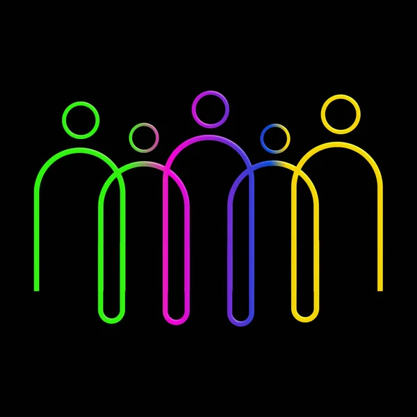 Inclusion and diversity infographic illustration set, people 3D logo for website on black background