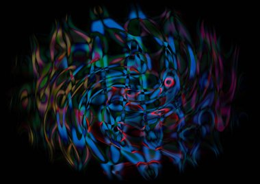 abstract coloring background of the dark gradient with visual wave and lighting effects