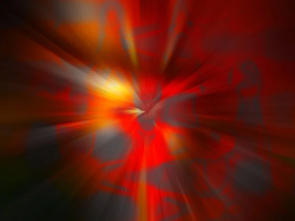 Abstract Background Red Yellow Rays Light Center — Fotografia de Stock