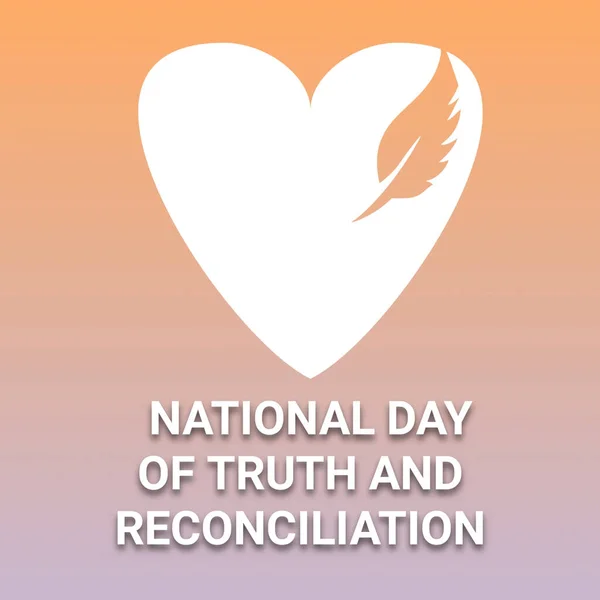 Día Nacional Verdad Reconciliación Moderna Bandera Creativa Concepto Diseño Post — Foto de Stock
