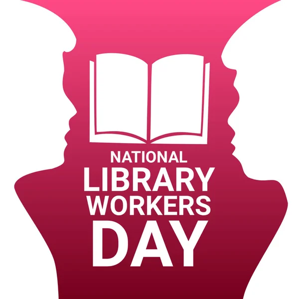 National Library Workers Day. Holiday concept. Template for background, banner, card, poster with text inscription.