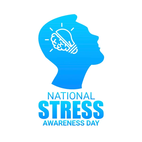 National Stress Awareness Day. illustration. Design for banner, poster or print.