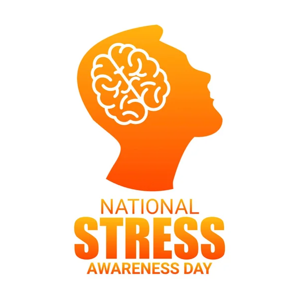 National Stress Awareness Day. illustration of a background for World Stress Awareness Day.