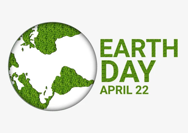 Dia Terra Abril Ilustração Conceito Dia Mundial Ambiente — Fotografia de Stock