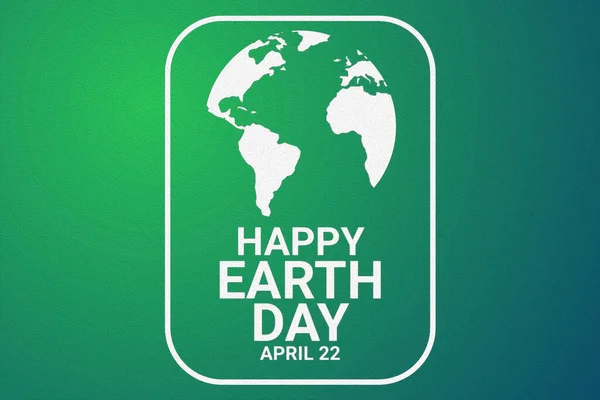 Happy Earth Day. April 22. Holiday concept. Template for background, banner, card, poster with text inscription. illustration.