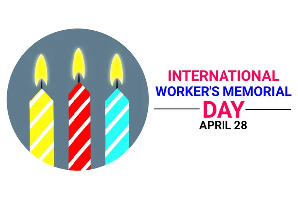 International Worker\'s Memorial Day. April 28. Holiday concept. Template for background, banner, card, poster with text inscription.