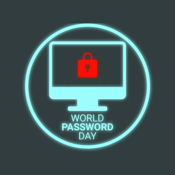 stock image World Password Day. Suitable for greeting card, poster and banner. illustration