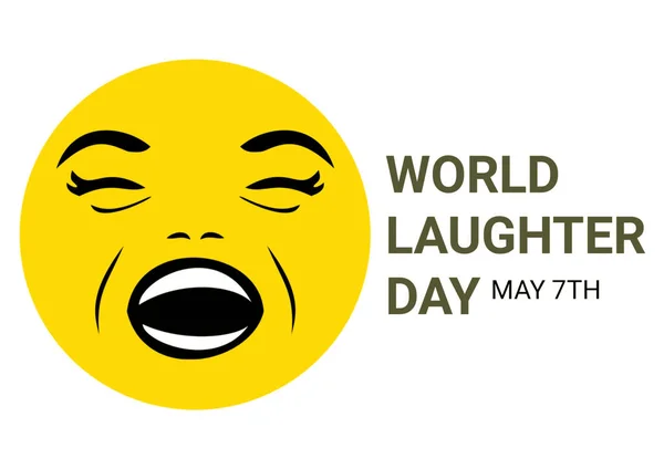 Ilustracja Światowego Dnia Śmiechu Nadaje Się Kartki Okolicznościowej Plakatu Banera — Zdjęcie stockowe