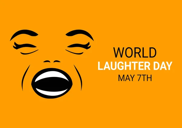 World Laughter Day. May 7Th. illustration of a background for World Laughter Day.