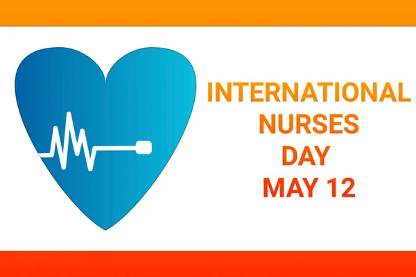 International Nurses Day. May 12. Template for background, banner, card, poster with text inscription. illustration.