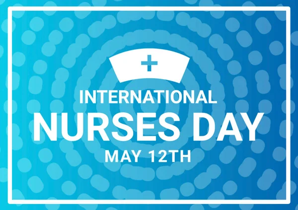 International Nurses Day illustration. May 12. Suitable for greeting card, poster and banner.