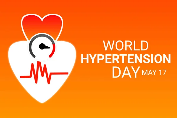 World Hypertension Day. May. illustration for greeting card, poster and banner