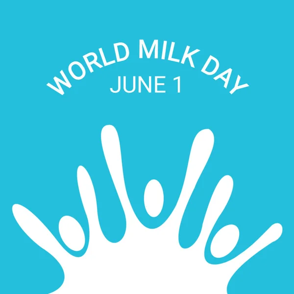 World Milk Day Illustration. June 1. Suitable for greeting card, poster and banner