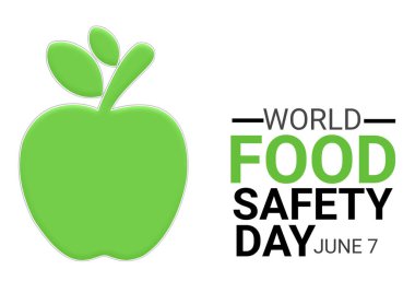 Dünya Gıda Güvenliği Günü İllüstrasyonu. 7 Haziran. Tebrik kartı, poster ve afiş için uygun