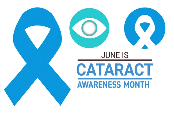June is Cataract Awareness Month. illustration Suitable for greeting card, poster and banner.