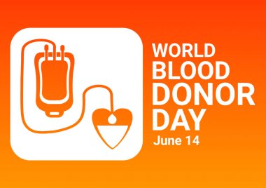 Dünya Kan Bağışı Günü. 14 Haziran. Tatil konsepti. Arkaplan, afiş, kart, yazılı poster şablonu. resimleme.