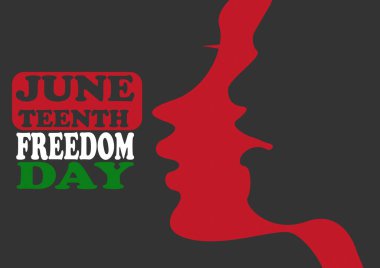 Juneteenth Freedom Day Vector Illustration. Suitable for greeting card, poster and banner. clipart