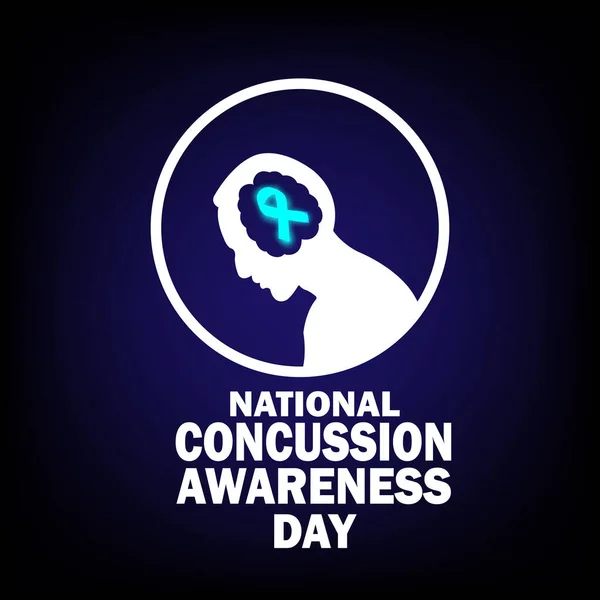 stock vector National Concussion Awareness Day Vector Template Design Illustration. Suitable for greeting card, poster and banner