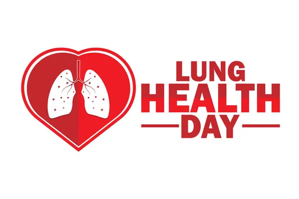 Lung Health Day Vector illustration. Health concept. Template for background, banner, card, poster with text inscription.