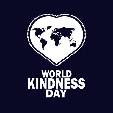 Dünya İyilik Günü Vektörü illüstrasyonu. Tatil konsepti. Arkaplan, afiş, kart, metin yazımlı poster şablonu.