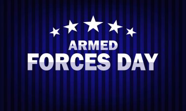Silahlı Kuvvetler Günü Vektör illüstrasyonu. Tatil konsepti. Arkaplan, afiş, kart, metin yazımlı poster şablonu.