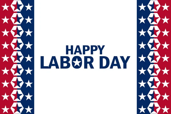 Happy Labor Day Vector illustration. Holiday concept. Template for background, banner, card, poster with text inscription.