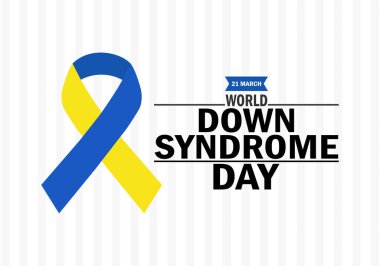 Dünya Down Sendromu Günü modern duvar kağıdı. Tatil konsepti. Arkaplan, afiş, kart, metin yazımlı poster şablonu