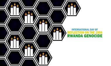 International Day of Reflection on the 1994 Rwanda Genocide wallpaper with typography. International Day of Reflection on the 1994 Rwanda Genocide, background clipart