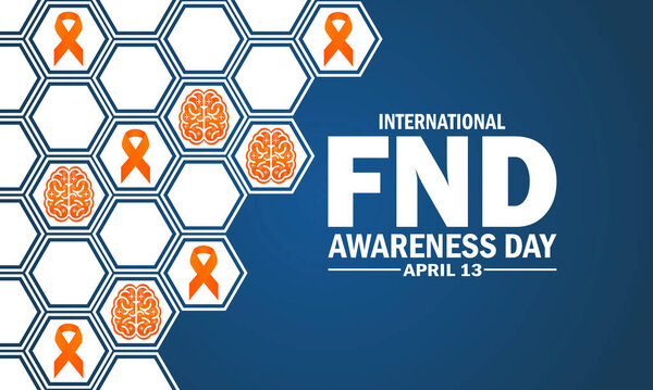 International FND Awareness Day. Holiday concept. Template for background, banner, card, poster with text inscription