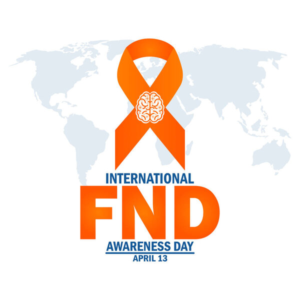 International FND Awareness Day wallpaper with shapes and typography. International FND Awareness Day, background