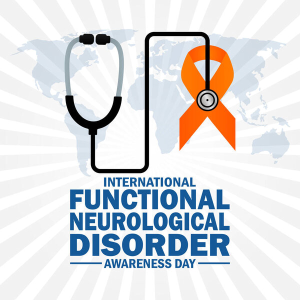 International Functional Neurological Disorder Awareness Day wallpaper with shapes and typography. International Functional Neurological Disorder Awareness Day, background