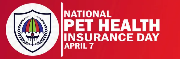 Национальный День Медицинского Страхования Домашних Животных Подходит Поздравительных Открыток Плакатов — стоковый вектор