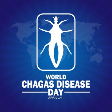 Dünya Chagas Hastalıkları Günü. Tatil konsepti. Arkaplan, afiş, kart, metin yazımlı poster şablonu