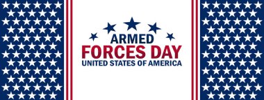 Silahlı Kuvvetler Günü. Amerika Birleşik Devletleri. Tebrik kartı, poster ve afiş için uygun. Vektör illüstrasyonu.
