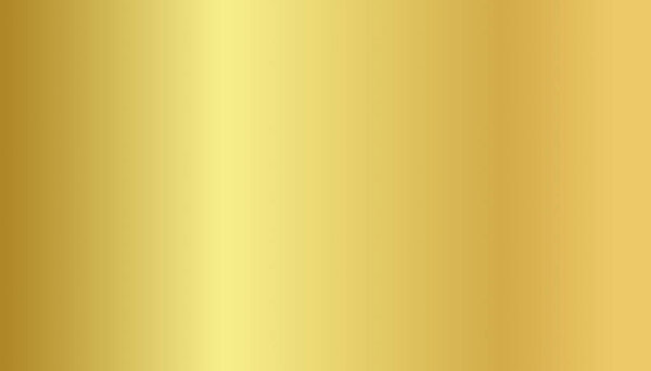 Золотой градиентный фон. Металлическая текстура. Векторная иллюстрация. Абстрактный фон.