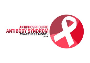 Antifosfolipid Antikor Sendromu Bilinç Ayı duvar kağıdı şekilleri ve tipografisi, afişi, kartı, posteri, şablonu. Antifosfolipid Antikor Sendrom Bilinci Ay, arkaplan