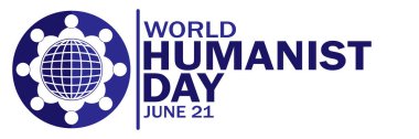 World Humanist Day. June 21. Suitable for greeting card, poster and banner. Vector illustration. clipart
