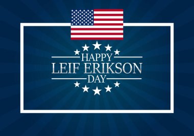 Şekiller, tipografi, afiş, kart, poster ve şablon içeren mutlu Leif Erikson Günü duvar kağıtları. Leif Erikson Günün kutlu olsun.