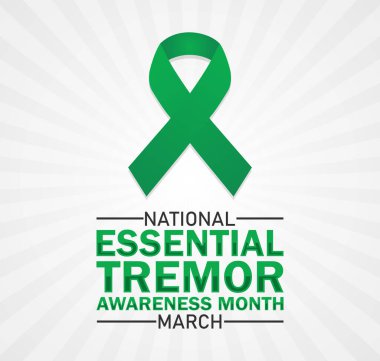 Ulusal Temel Titreme Farkındalığı Ayı. Marş. Tatil konsepti. Arkaplan, afiş, kart, yazılı poster şablonu. Vektör illüstrasyonu