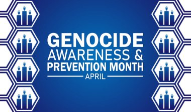 Soykırım Farkındalığı ve Önleme Ayı duvar kağıdında şekiller ve tipografi, afiş, kart, poster ve şablon var. Soykırım Farkındalığı ve Önleme Ayı, Modern geçmiş