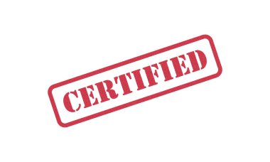 Kırmızı Sertifikalı Pul Rozet Etiketi Simgesi Simgesi