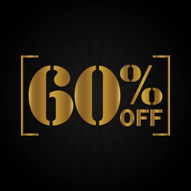 Son model indirimli Siyah ve Altın Poster 'de% 60 indirim var. Satış indirimi kavramı