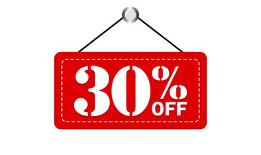 Perakende Tanıtım İçin% 80 İndirimli Kırmızı İndirim Etiketi