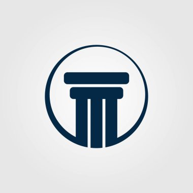 Adaletin temel direği 1 vektör tasarımı illüstrasyonu