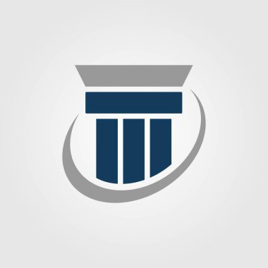 Adaletin temel direği 2 vektör tasarım illüstrasyonu