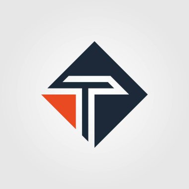 Harf T Hexagon 2 vektör tasarımı illüstrasyonu