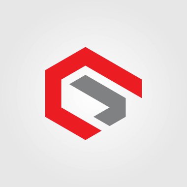 G Altıgen simgesi vektör tasarımı çizimi