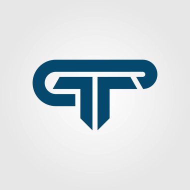 GTP Harf simgesi tasarımı illüstrasyonu